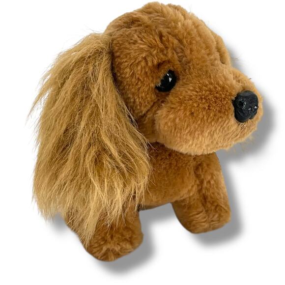 Vintage 1987 PRESTIGE Toy Corp Cocker Spaniel Puppy Plush Toy  6'' x 5'' - Picture 2 of 6